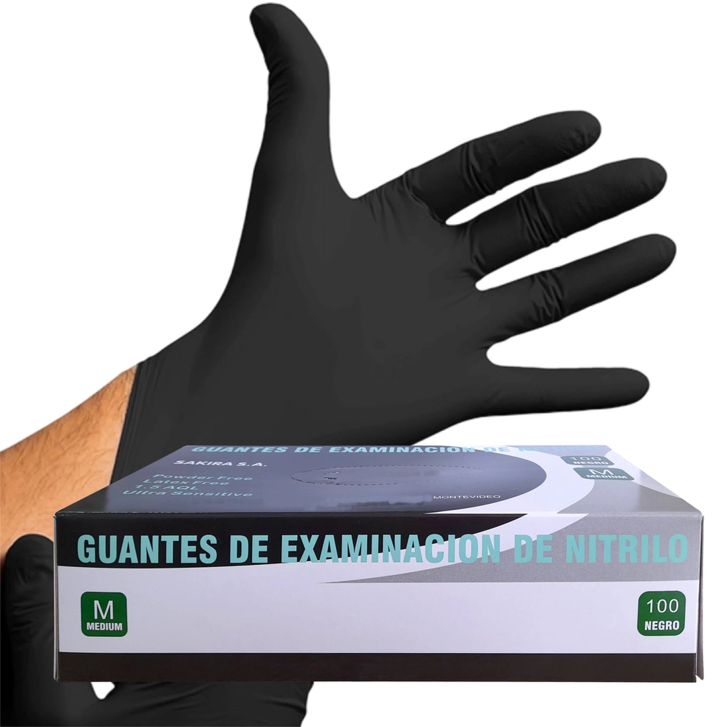 Guante Negro de Nitrilo - CAJA